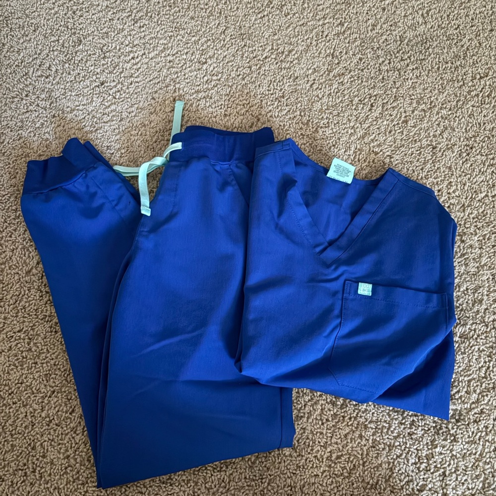 Blue Scrub Set